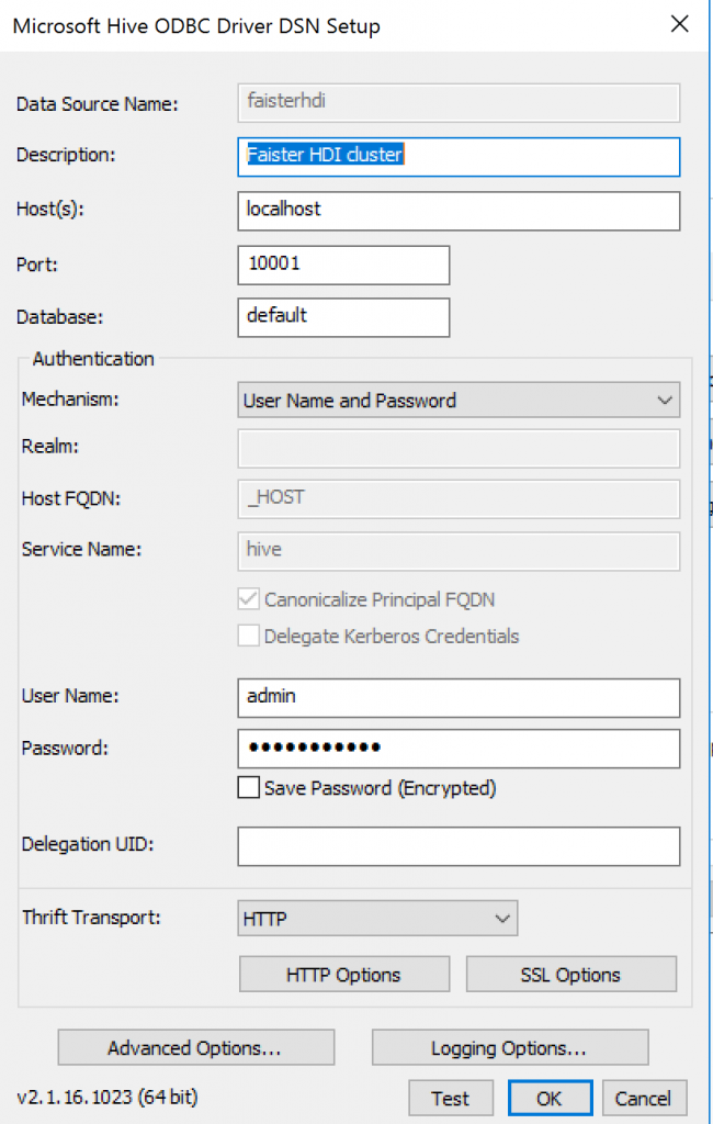 tell specific all to use ssh tunnel